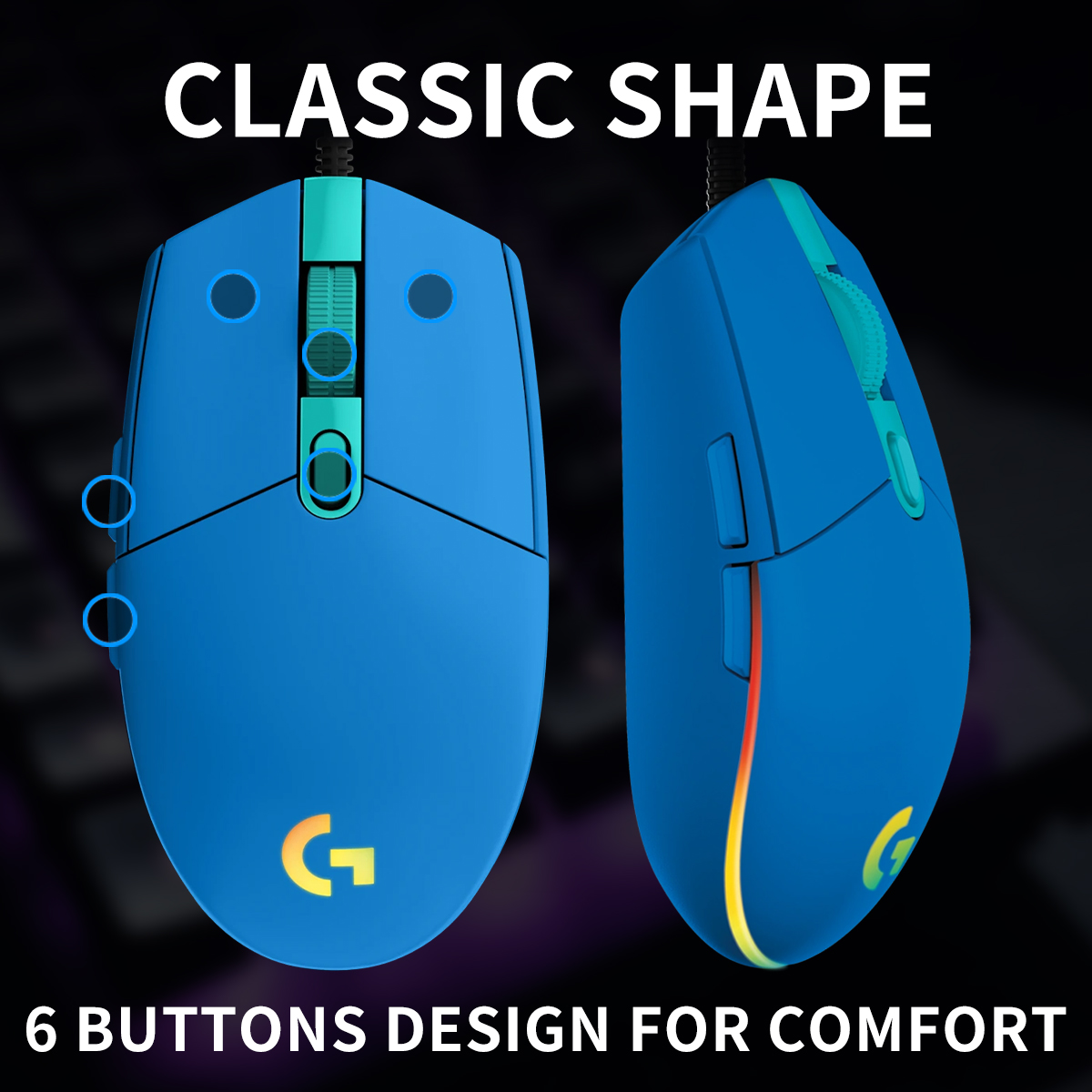 Logitech G203 LIGHTSYNC Wired  - Logitech Mouse G203 review and price