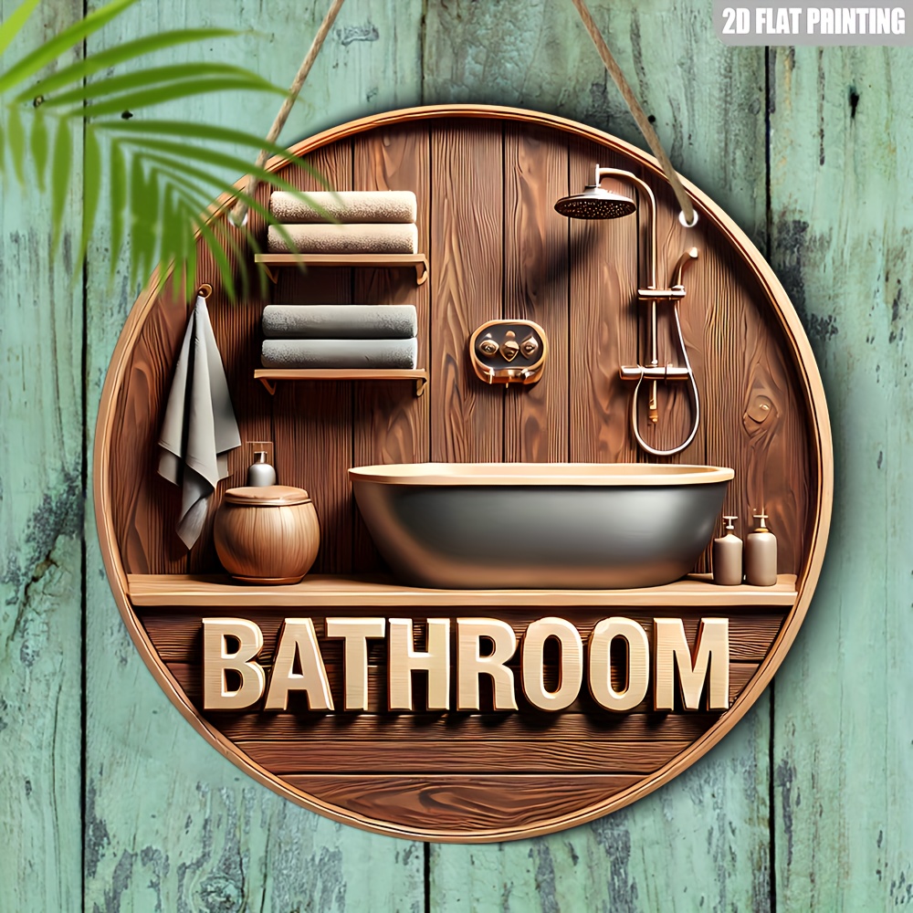 1 Piece 2D Wooden Disc Bathroo - Office Technologies review and price